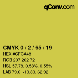 Color code: CMYK 0 / 2 / 65 / 19 | qconv.com