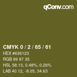 カラーコード: CMYK 0 / 2 / 65 / 61 | qconv.com