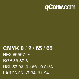 Color code: CMYK 0 / 2 / 65 / 65 | qconv.com