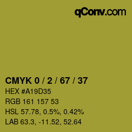 Color code: CMYK 0 / 2 / 67 / 37 | qconv.com
