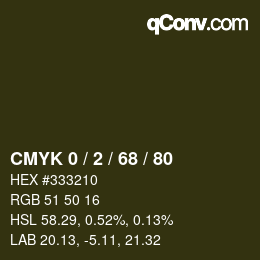 Color code: CMYK 0 / 2 / 68 / 80 | qconv.com