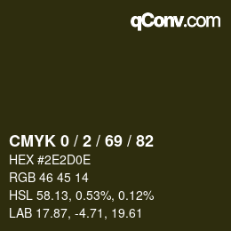 颜色代码: CMYK 0 / 2 / 69 / 82 | qconv.com