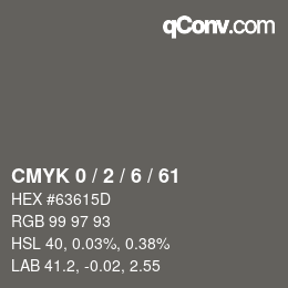 Color code: CMYK 0 / 2 / 6 / 61 | qconv.com