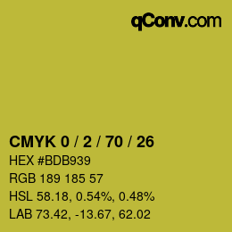 Color code: CMYK 0 / 2 / 70 / 26 | qconv.com