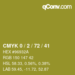 Color code: CMYK 0 / 2 / 72 / 41 | qconv.com