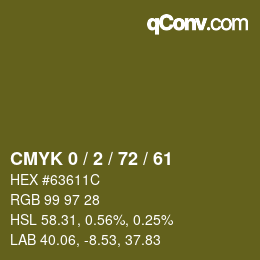 Color code: CMYK 0 / 2 / 72 / 61 | qconv.com