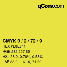 Color code: CMYK 0 / 2 / 72 / 9 | qconv.com