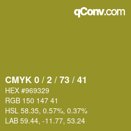 Color code: CMYK 0 / 2 / 73 / 41 | qconv.com