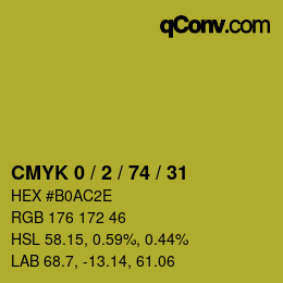 Color code: CMYK 0 / 2 / 74 / 31 | qconv.com