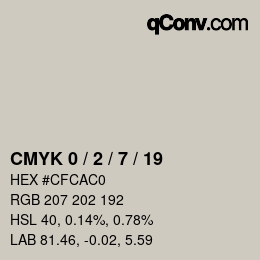 Color code: CMYK 0 / 2 / 7 / 19 | qconv.com