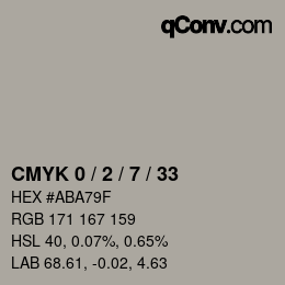 Color code: CMYK 0 / 2 / 7 / 33 | qconv.com