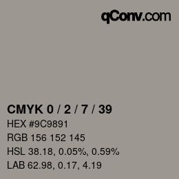 Color code: CMYK 0 / 2 / 7 / 39 | qconv.com