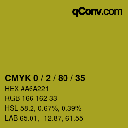 Color code: CMYK 0 / 2 / 80 / 35 | qconv.com