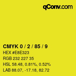 Color code: CMYK 0 / 2 / 85 / 9 | qconv.com