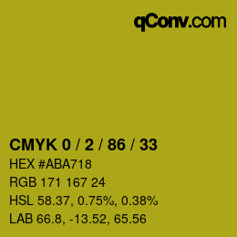 Color code: CMYK 0 / 2 / 86 / 33 | qconv.com