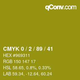 Color code: CMYK 0 / 2 / 89 / 41 | qconv.com