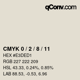 Color code: CMYK 0 / 2 / 8 / 11 | qconv.com