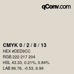 Color code: CMYK 0 / 2 / 8 / 13 | qconv.com