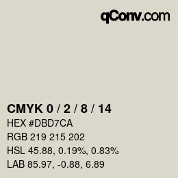 カラーコード: CMYK 0 / 2 / 8 / 14 | qconv.com