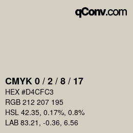 Color code: CMYK 0 / 2 / 8 / 17 | qconv.com