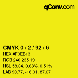 Color code: CMYK 0 / 2 / 92 / 6 | qconv.com