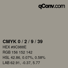 Color code: CMYK 0 / 2 / 9 / 39 | qconv.com