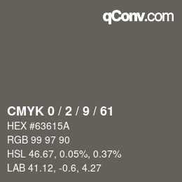 Color code: CMYK 0 / 2 / 9 / 61 | qconv.com