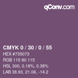 Color code: CMYK 0 / 30 / 0 / 55 | qconv.com