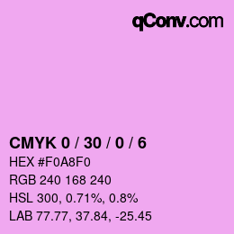 Color code: CMYK 0 / 30 / 0 / 6 | qconv.com