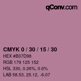 Color code: CMYK 0 / 30 / 15 / 30 | qconv.com