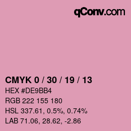 Color code: CMYK 0 / 30 / 19 / 13 | qconv.com