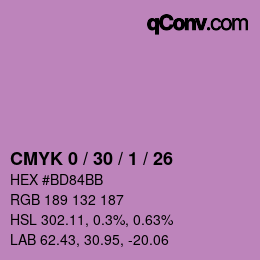カラーコード: CMYK 0 / 30 / 1 / 26 | qconv.com
