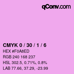 カラーコード: CMYK 0 / 30 / 1 / 6 | qconv.com