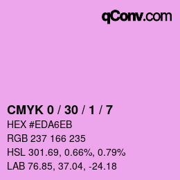 カラーコード: CMYK 0 / 30 / 1 / 7 | qconv.com