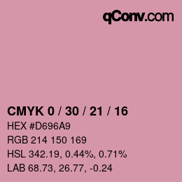 Código de color: CMYK 0 / 30 / 21 / 16 | qconv.com