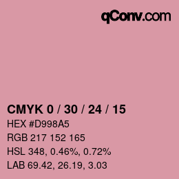 Color code: CMYK 0 / 30 / 24 / 15 | qconv.com