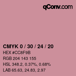Color code: CMYK 0 / 30 / 24 / 20 | qconv.com