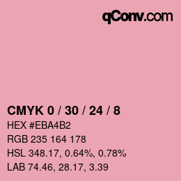 Color code: CMYK 0 / 30 / 24 / 8 | qconv.com