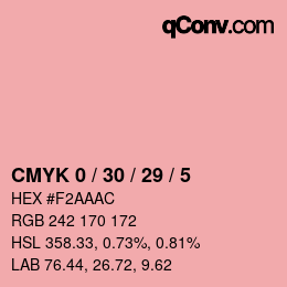 Color code: CMYK 0 / 30 / 29 / 5 | qconv.com