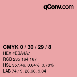 カラーコード: CMYK 0 / 30 / 29 / 8 | qconv.com