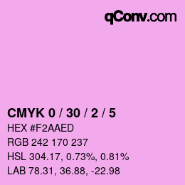 Color code: CMYK 0 / 30 / 2 / 5 | qconv.com