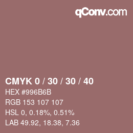 Color code: CMYK 0 / 30 / 30 / 40 | qconv.com