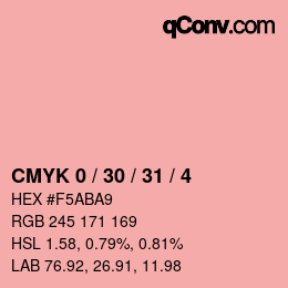 Color code: CMYK 0 / 30 / 31 / 4 | qconv.com