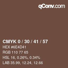 Color code: CMYK 0 / 30 / 41 / 57 | qconv.com