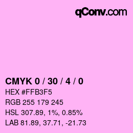 Color code: CMYK 0 / 30 / 4 / 0 | qconv.com