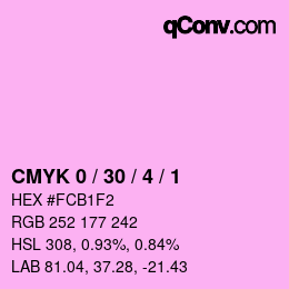 Color code: CMYK 0 / 30 / 4 / 1 | qconv.com