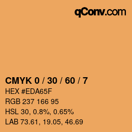 Color code: CMYK 0 / 30 / 60 / 7 | qconv.com