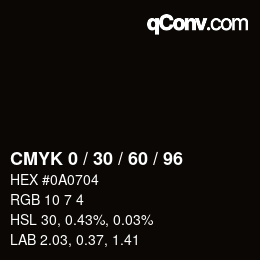 Color code: CMYK 0 / 30 / 60 / 96 | qconv.com