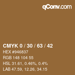 Color code: CMYK 0 / 30 / 63 / 42 | qconv.com