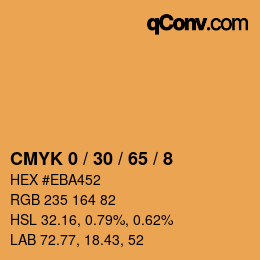 Color code: CMYK 0 / 30 / 65 / 8 | qconv.com